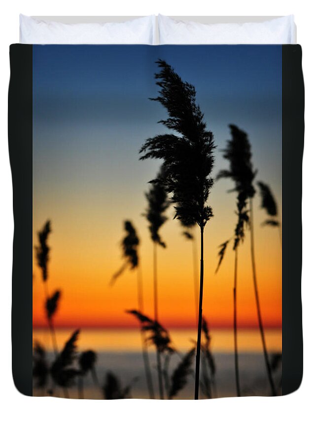 Sunrise Duvet Cover featuring the photograph New Day by Rebecca Sherman