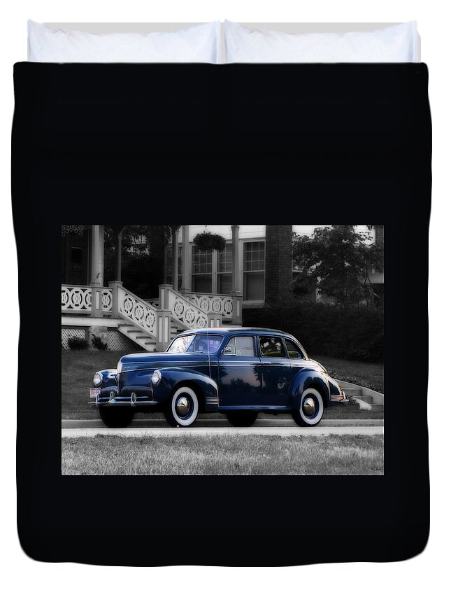 Studebaker Duvet Cover featuring the photograph New Paint by Ms Judi