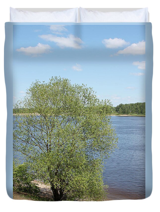 Coast Duvet Cover featuring the photograph On coast by Evgeny Pisarev