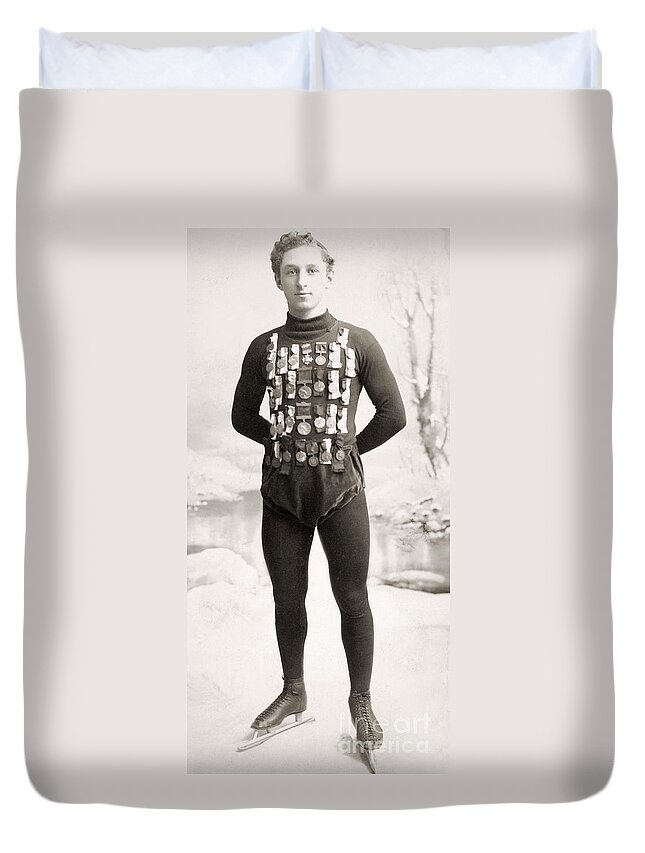 1900 Duvet Cover featuring the photograph ONE E. LAMY, c1900 by Granger