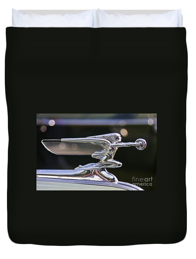 Classic Duvet Cover featuring the photograph Packard Ornament by Dennis Hedberg