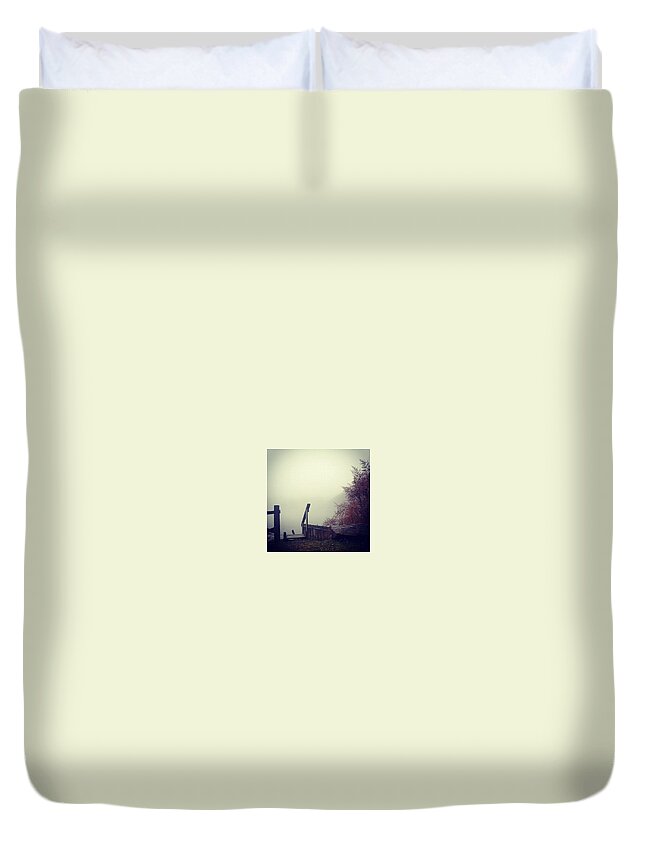 Philly Duvet Cover featuring the photograph Philadelphia #philly #kellydr Foggy Day by Katie Cupcakes
