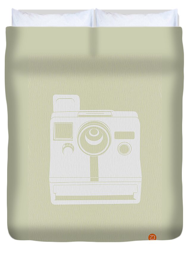  Duvet Cover featuring the photograph Polaroid Camera 3 by Naxart Studio