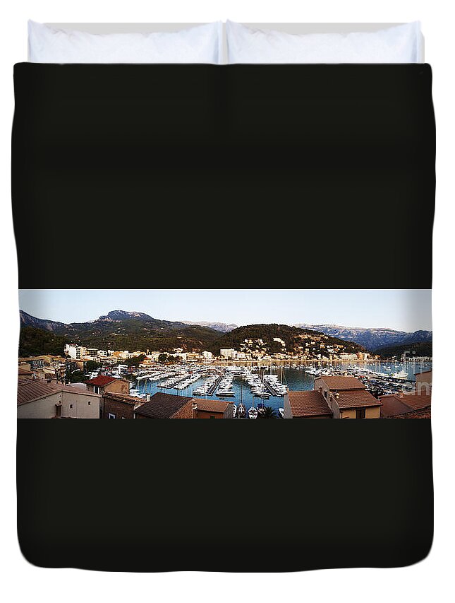Puerto Duvet Cover featuring the photograph Port of Soller by Agusti Pardo Rossello