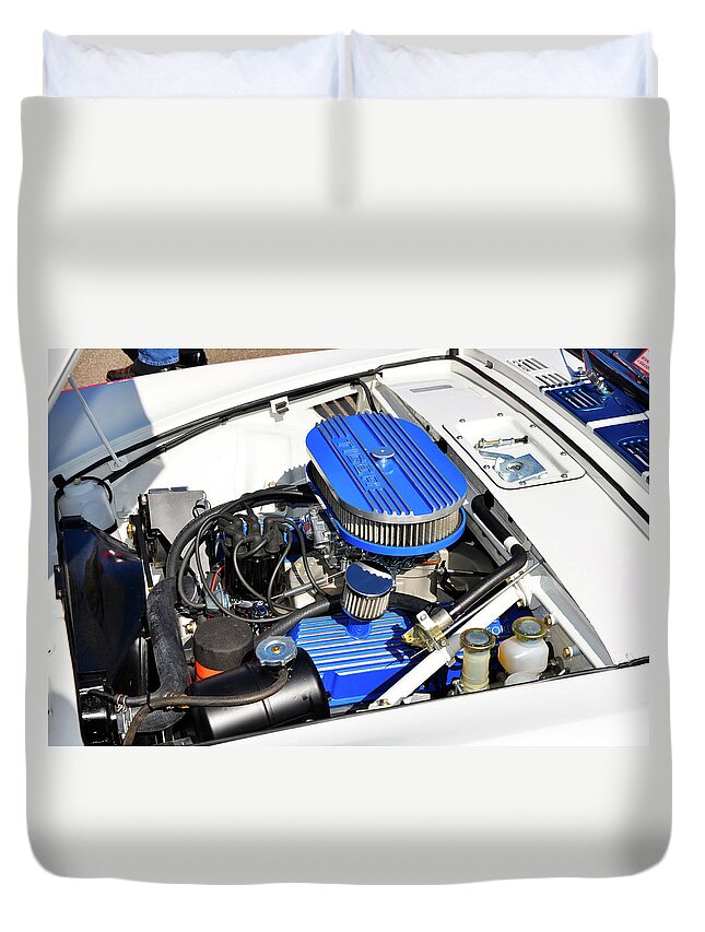 Sunbeam Tiger Duvet Cover featuring the photograph Powered by Ford by Paul Mashburn