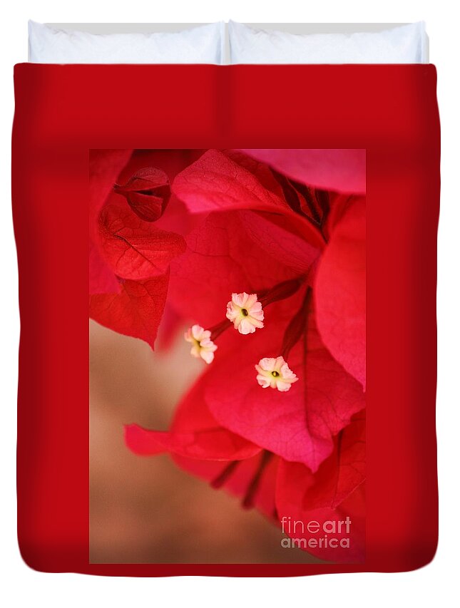 Bougenvilla Duvet Cover featuring the photograph Radish Red by Julie Lueders 