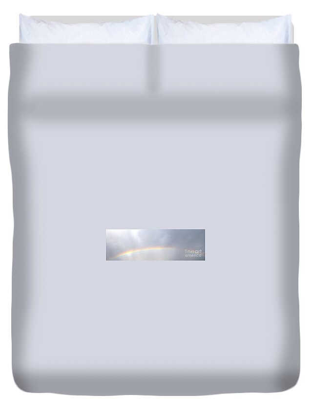 Nature Duvet Cover featuring the photograph Rainbow I by Alys Caviness-Gober