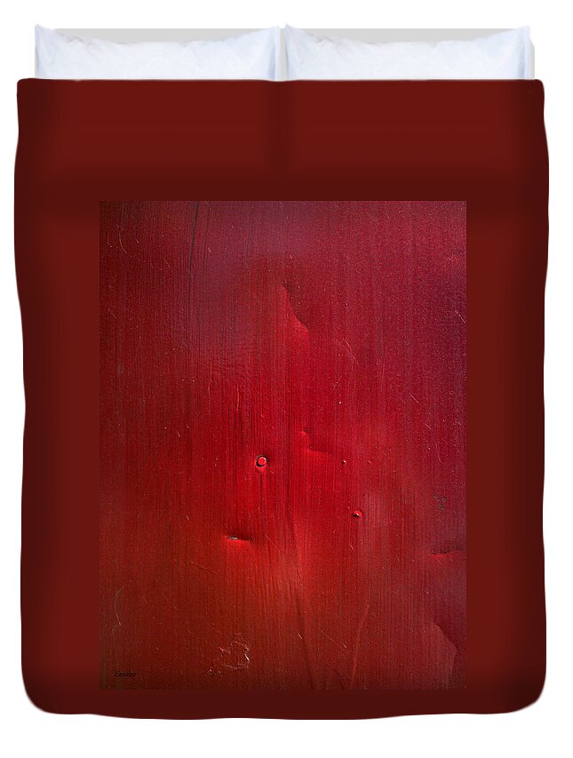 Red Duvet Cover featuring the photograph Red by Eena Bo
