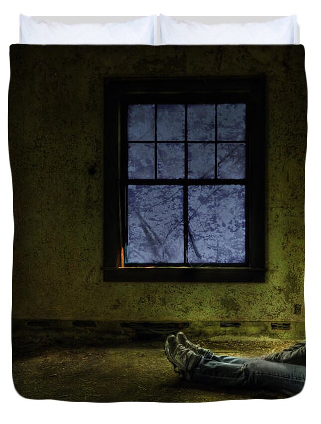 Abandoned Duvet Cover featuring the photograph Release Me by Evelina Kremsdorf