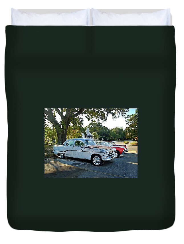 Alabama Photographer Duvet Cover featuring the digital art Reserved Parking by Michael Thomas