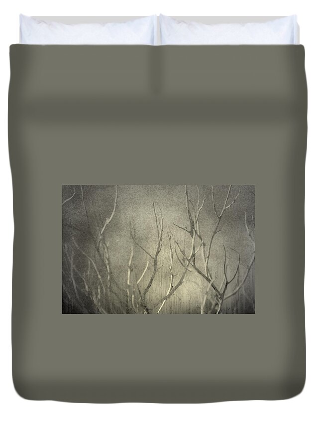 Branches Duvet Cover featuring the photograph Reticent by Mark Ross