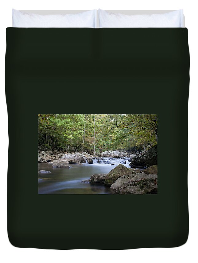 Richland Creek Duvet Cover featuring the photograph Richland Creek by David Troxel