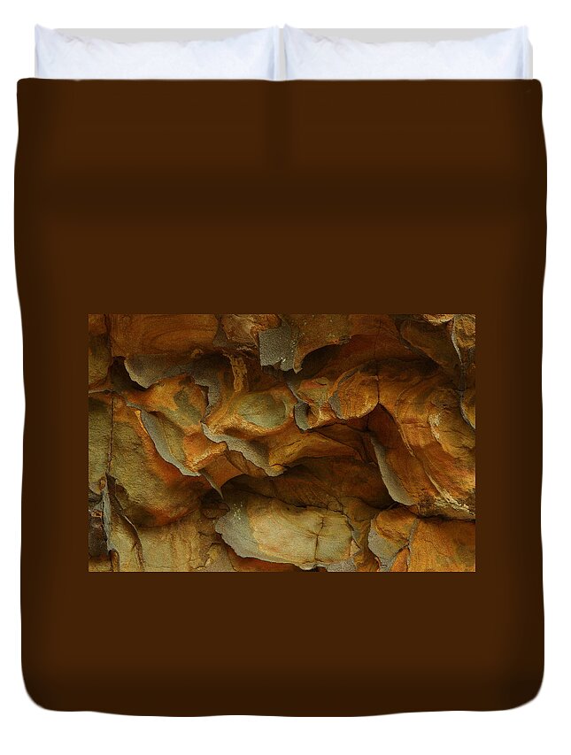 Rock Duvet Cover featuring the photograph Rock by Daniel Reed