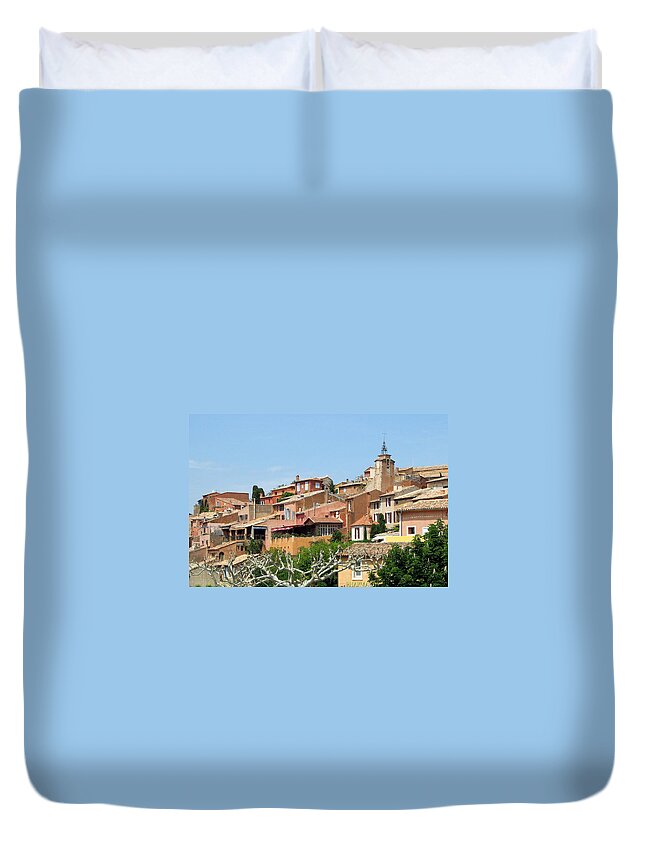 Roussillon Duvet Cover featuring the photograph Roussillon in Provence by Carla Parris