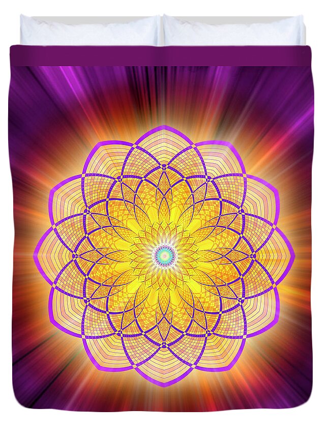 Endre Duvet Cover featuring the photograph Sacred Geometry 110 by Endre Balogh