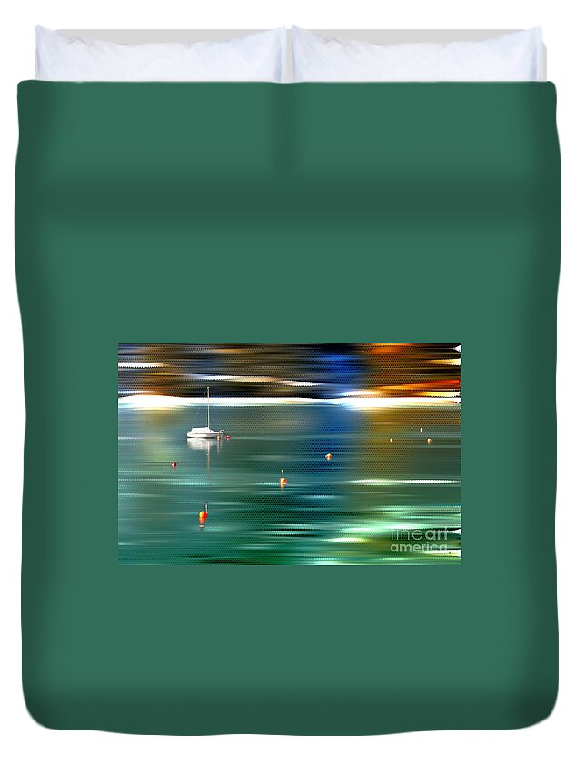 Sailing Boat Duvet Cover featuring the photograph Sailing by Hannes Cmarits