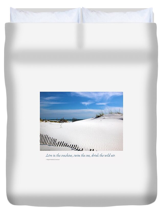 Pensacola Duvet Cover featuring the photograph Sand Dunes Dream 3 by Marie Hicks