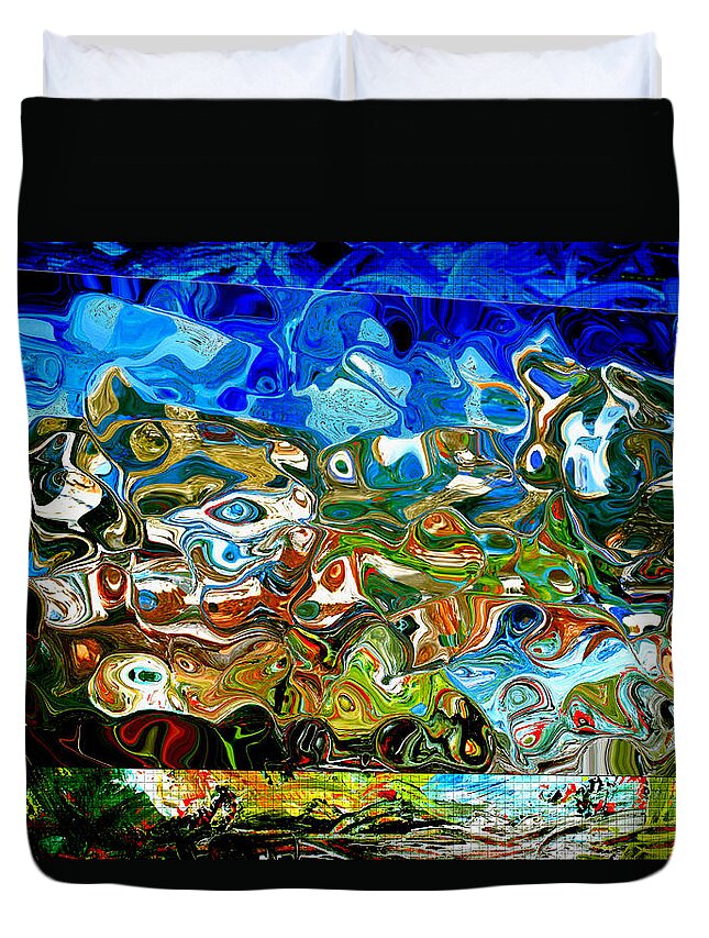 Sedona Az Duvet Cover featuring the painting Sedona In My Mind by Marie Jamieson