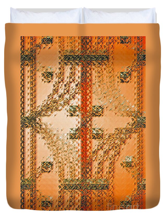 Orange Duvet Cover featuring the photograph Simple Complexiites by Gwyn Newcombe