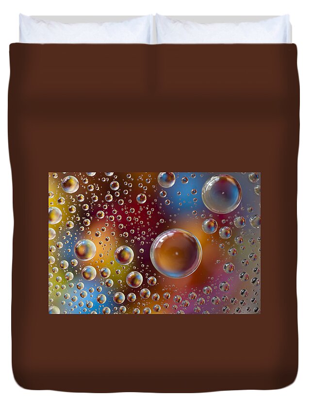 Smarties Duvet Cover featuring the photograph Smartie Drops by Robert Caddy