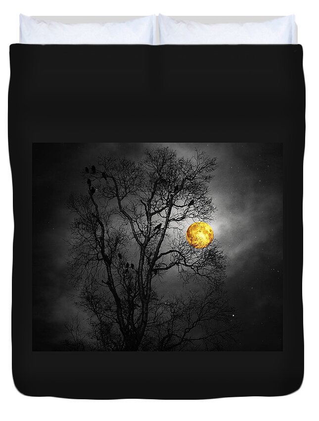 Bare Duvet Cover featuring the photograph Something Wicked This Way Comes by Michele Cornelius