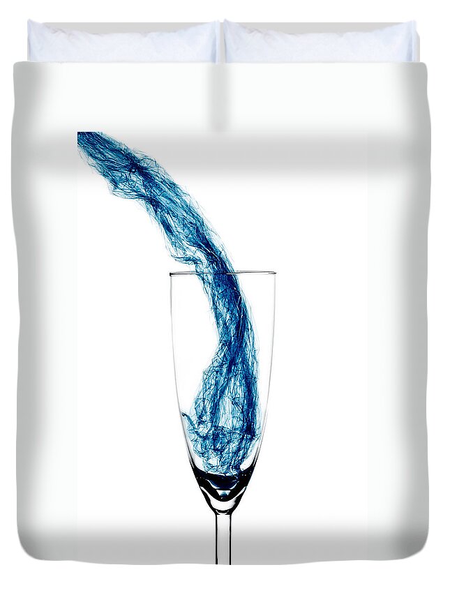 Abstract Duvet Cover featuring the photograph Spirit of the Glass by Gert Lavsen