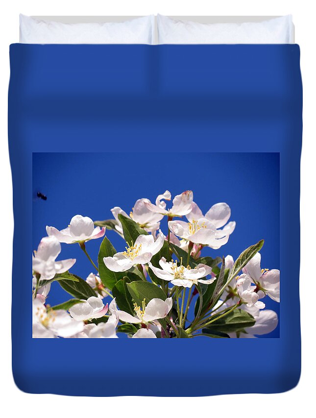 Flower Duvet Cover featuring the photograph Spring Blossoms by Darleen Stry