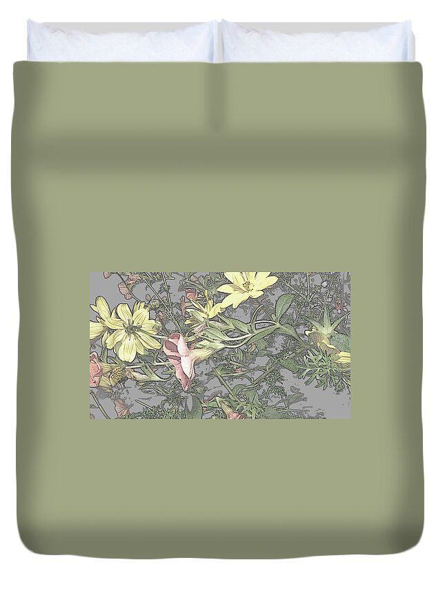 Abstract Photography Duvet Cover featuring the photograph Spring Blossoms In Abstract by Kim Galluzzo