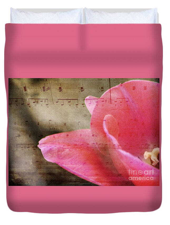 Music Duvet Cover featuring the photograph Spring Sings by Traci Cottingham