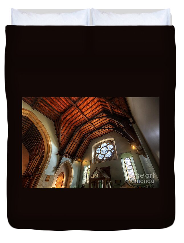 Yhun Suarez Duvet Cover featuring the photograph St John's Church - Filey by Yhun Suarez