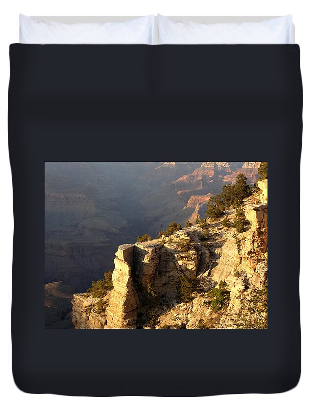 Grand Canyon Duvet Cover featuring the photograph Sunset At The Grand Canyon V by Julie Niemela