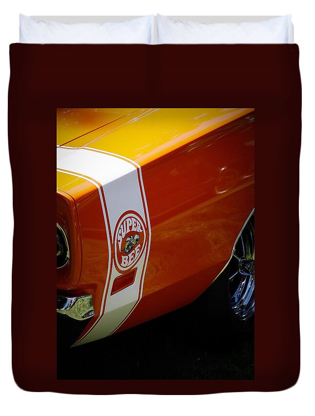 1970 Duvet Cover featuring the photograph Super Bee by Steve McKinzie