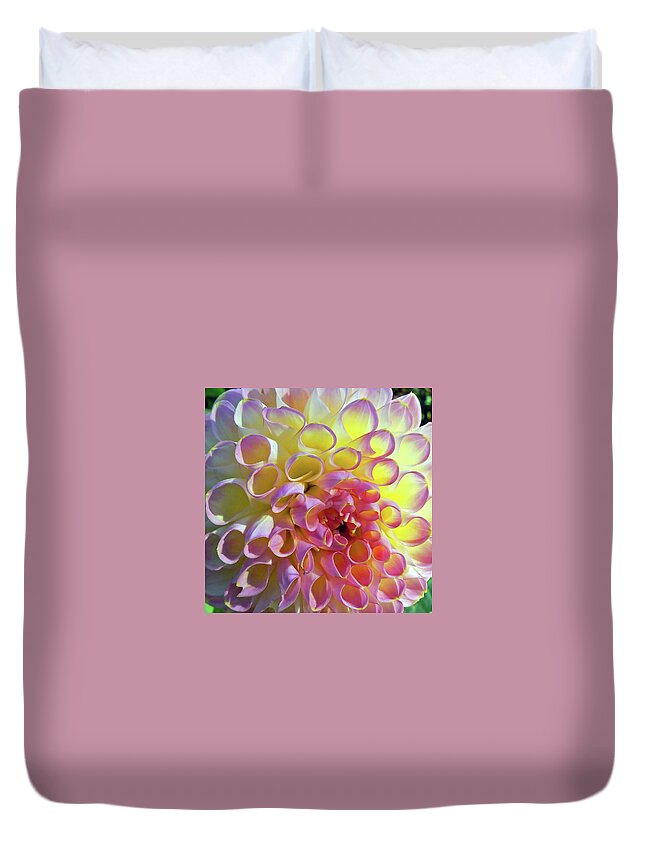 Abstract Duvet Cover featuring the photograph Sweet As Honey by Pamela Patch