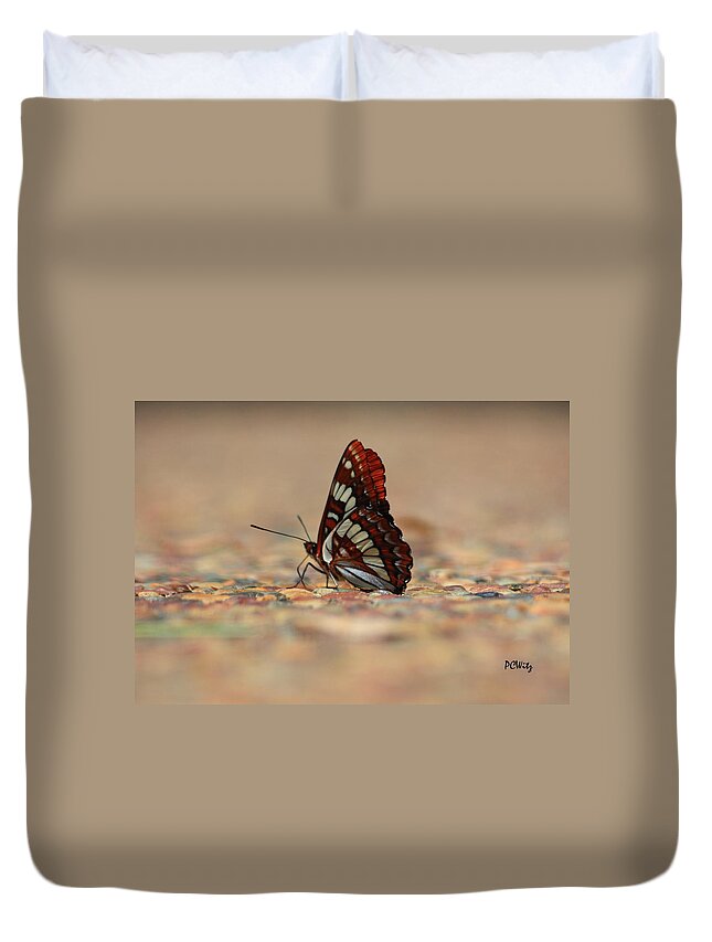 Butterfly Duvet Cover featuring the photograph Taking a Breather by Patrick Witz