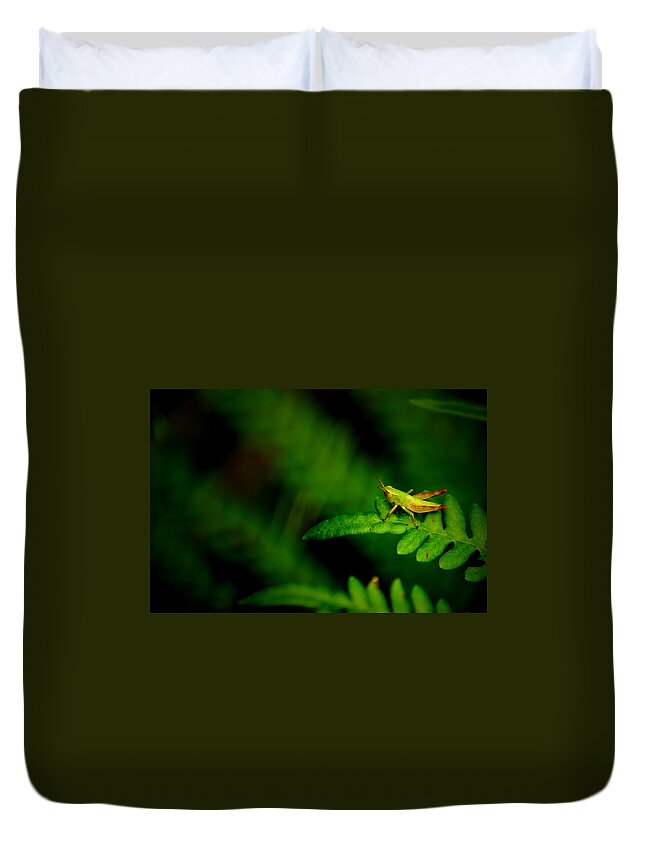 Grasshopper Duvet Cover featuring the photograph The Abyss by David Weeks