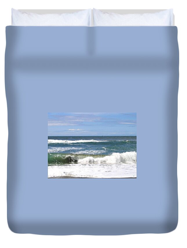 Sea Duvet Cover featuring the photograph The Captivating Sea by Will Borden