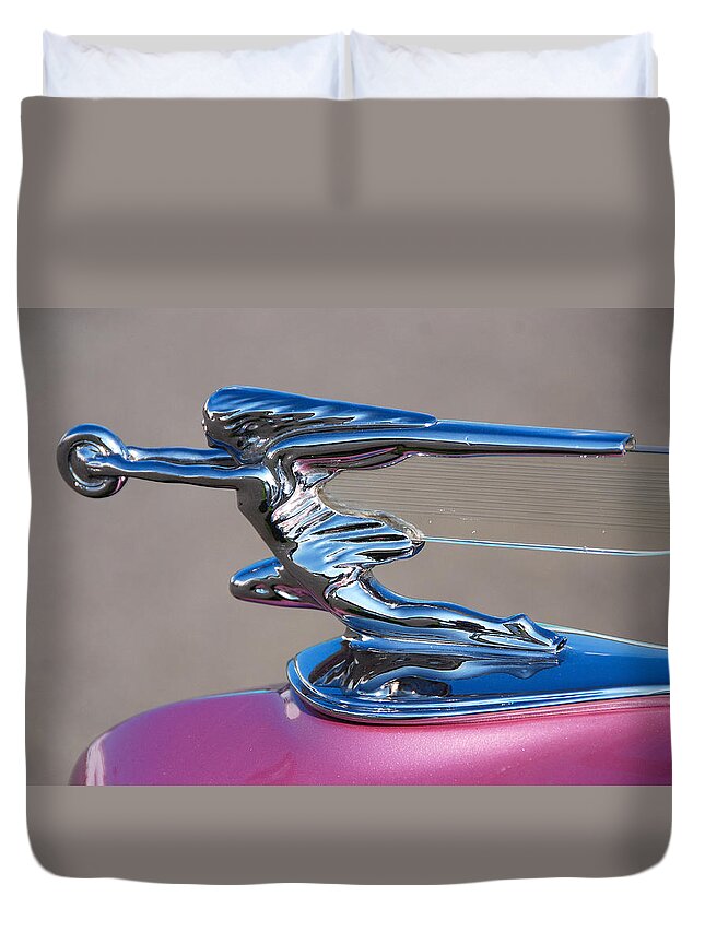 Automobiles Duvet Cover featuring the photograph The Chase Continues... by John Schneider