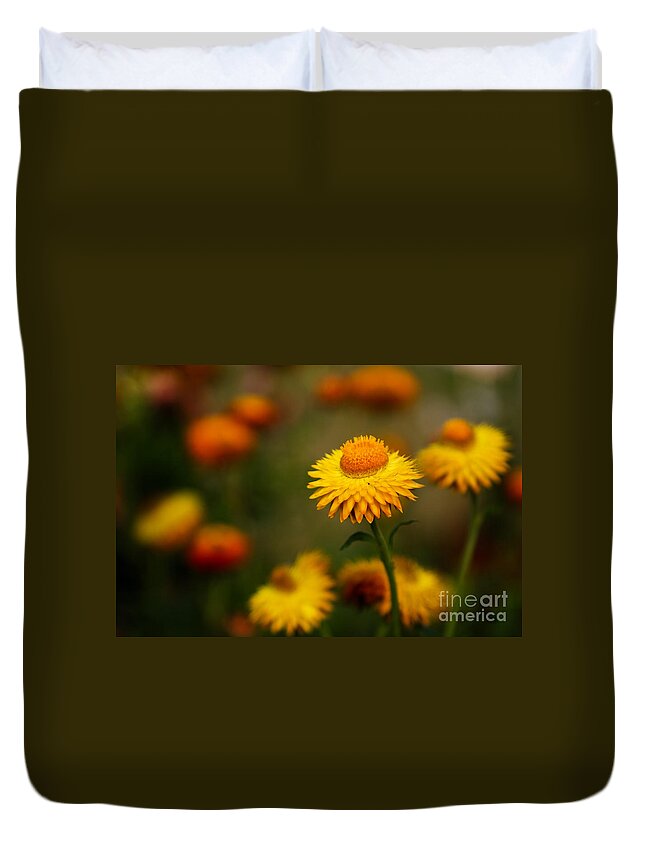 Flower Duvet Cover featuring the photograph The Chosen One by Syed Aqueel