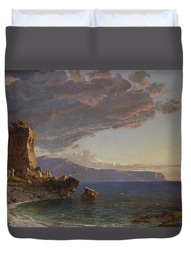 The Isle of Capri Duvet Cover by Jasper Francis Cropsey - Bridgeman Prints