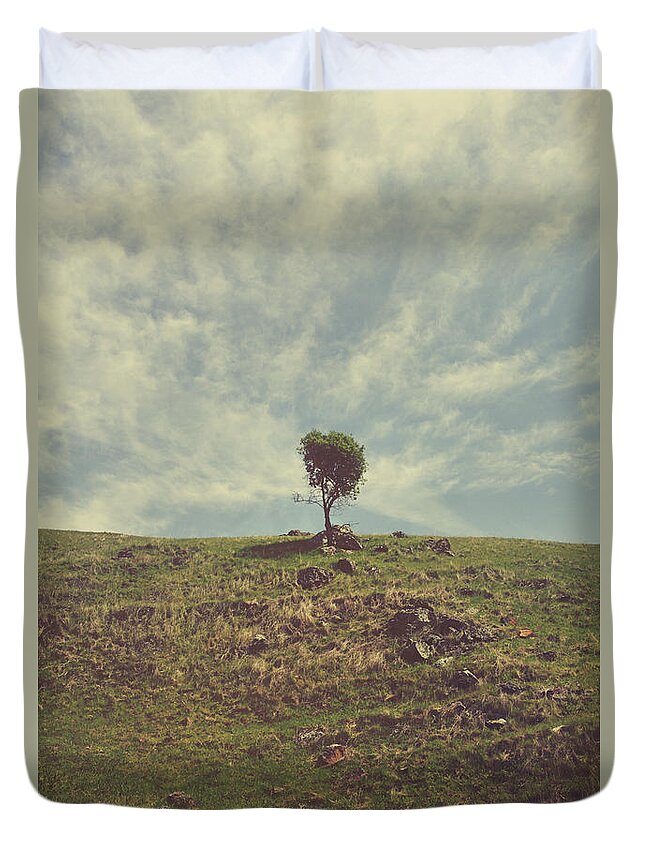 Tree Duvet Cover featuring the photograph The Little Bit of My Heart That's Left by Laurie Search