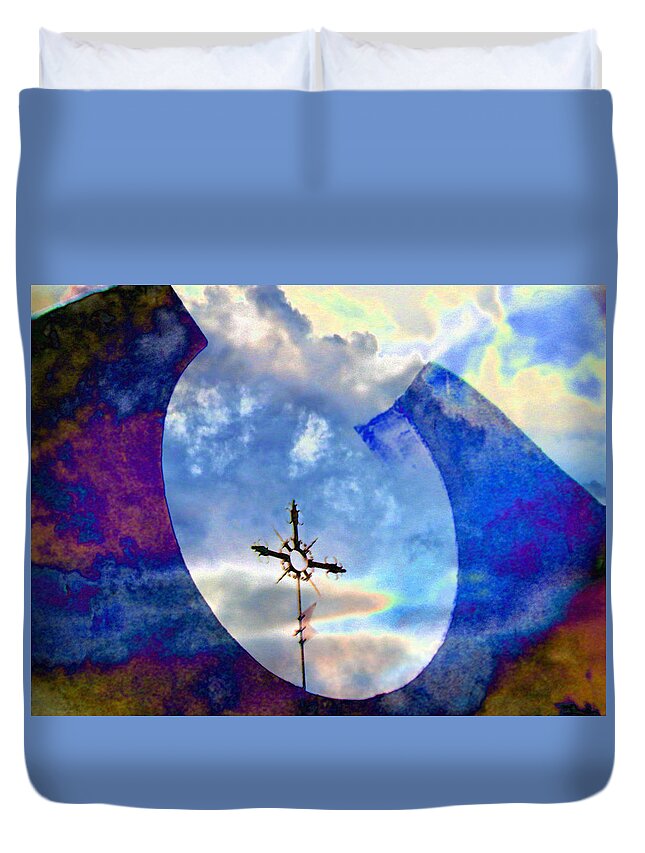 Abstract Duvet Cover featuring the photograph The Promise by Lenore Senior