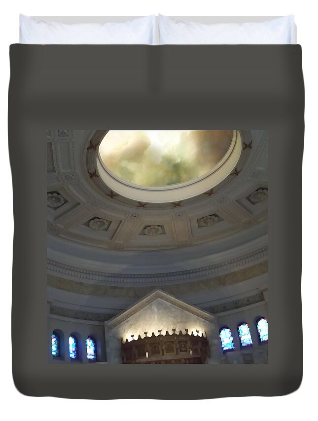 Heaven Duvet Cover featuring the photograph This way to Heaven by Anne Cameron Cutri