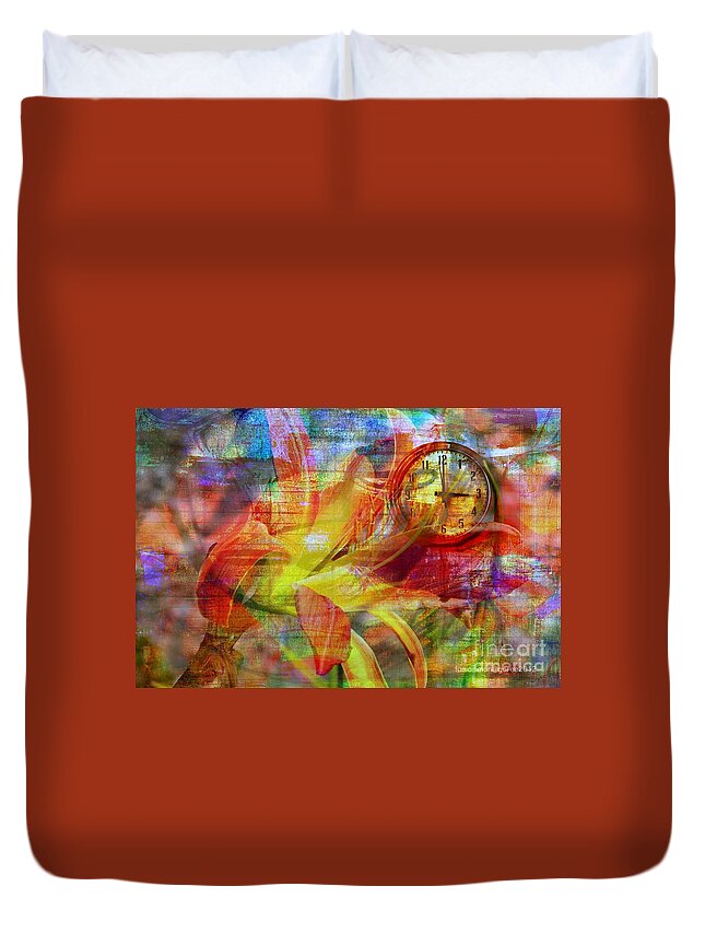 Faniart Faniart Africa America Tableau Sable Woman Femme Abstract Yesayah Fanou Africa West Afrique Canvas Display Image Dance Outdoors Passion Imagination Goree Island Exhibit Duvet Cover featuring the mixed media Time to Grow by Fania Simon
