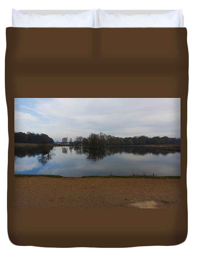 Richmond Park Duvet Cover featuring the photograph Tranquil by Maj Seda