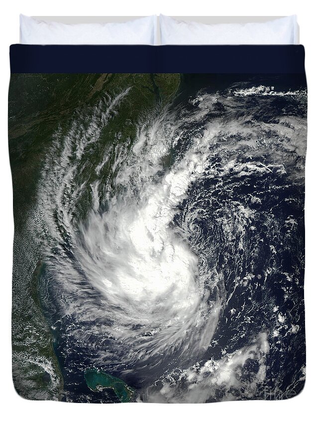 Atlantic Duvet Cover featuring the photograph Tropical Storm Gustav by Stocktrek Images