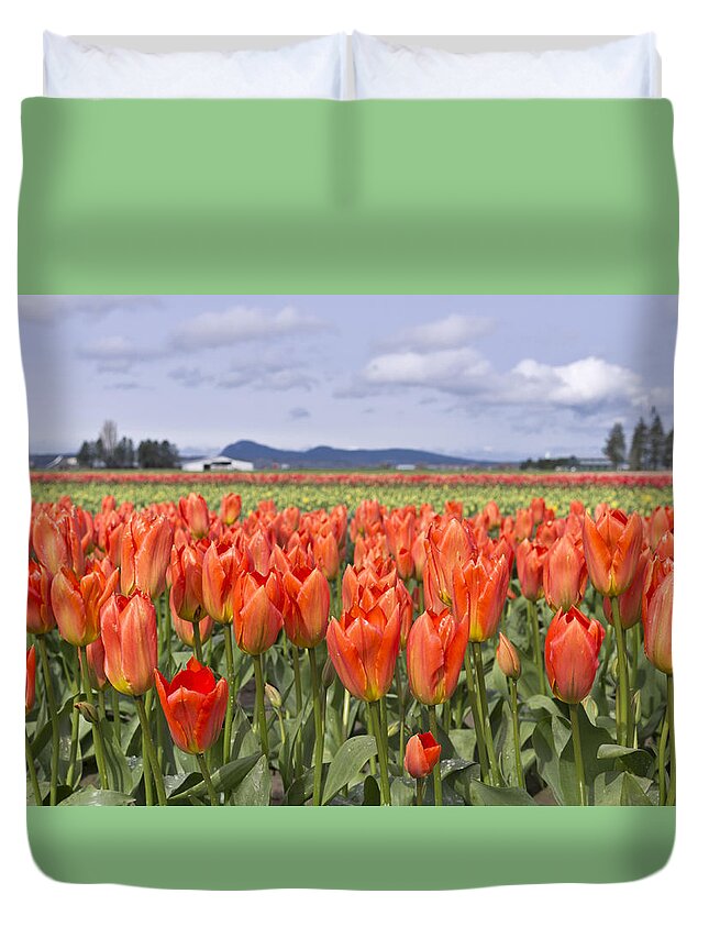 Tulip Duvet Cover featuring the photograph Tulips by Priya Ghose