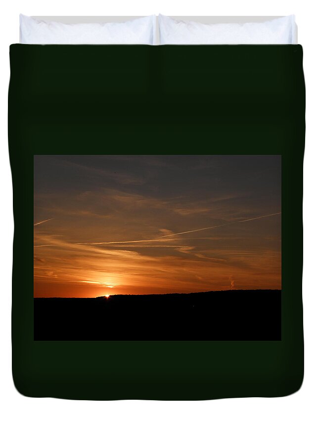 Sundown Duvet Cover featuring the photograph Twists And Turns At Sundown by Kim Galluzzo