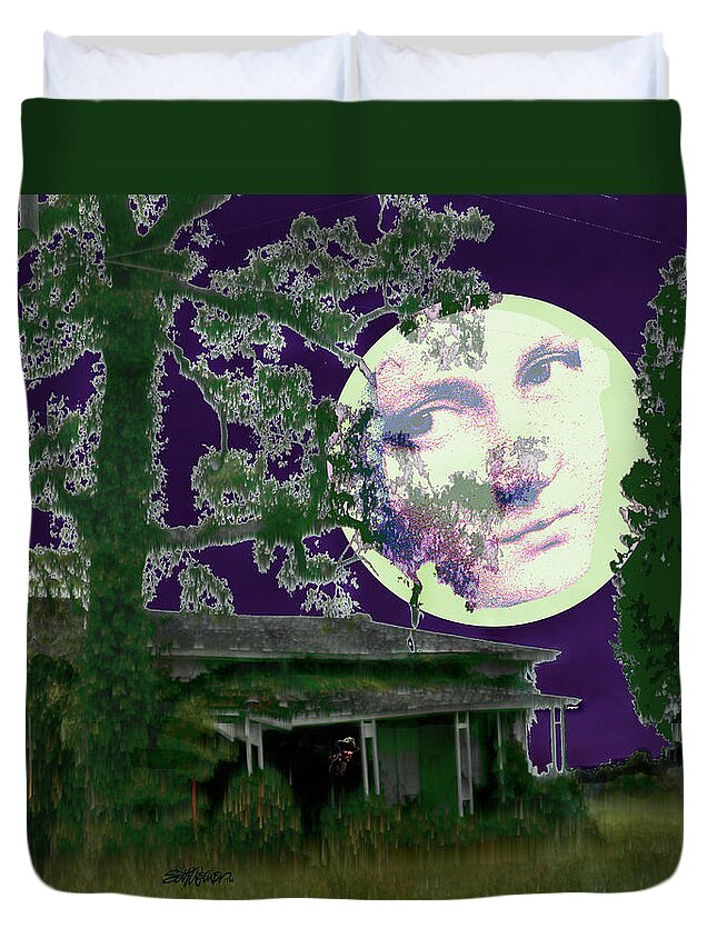 Under The Moon Duvet Cover featuring the photograph Under the Moon by Seth Weaver