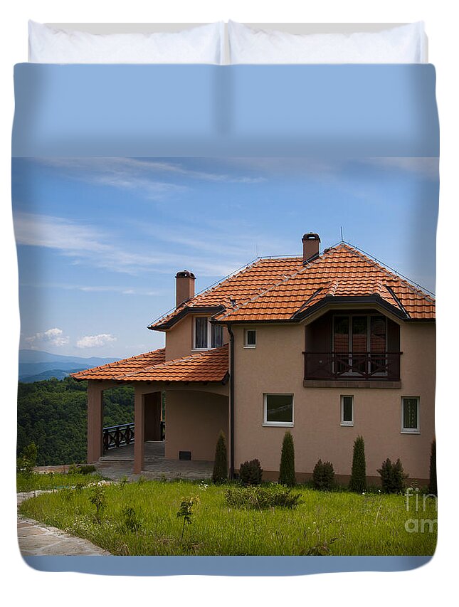 Vacation House Duvet Cover featuring the photograph Getaway house by Dejan Jovanovic