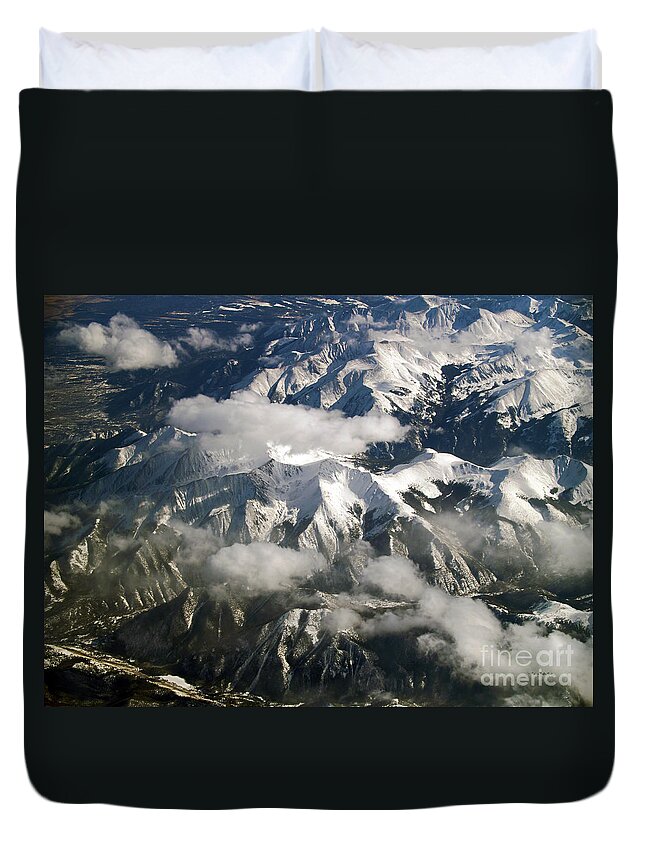 Fine Art Photography Duvet Cover featuring the photograph View From Above by Patricia Griffin Brett